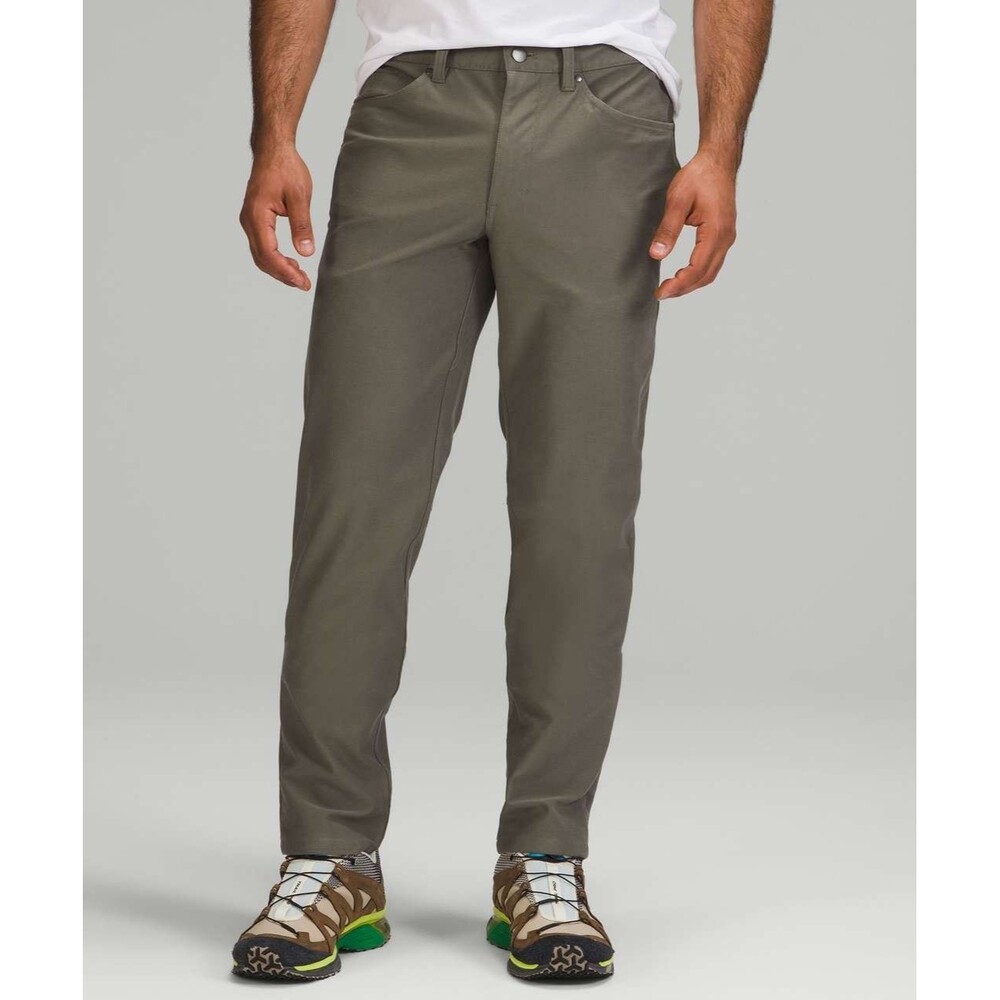 Lululemon ABC Slim-Fit Pant Mens 32x30 Rover Brown Taupe Utilitec M5ABOS
